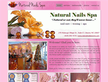 Tablet Screenshot of naturalnailsboone.com